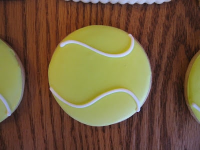 tennis ball cookies