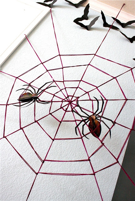 giant yarn spiderweb
