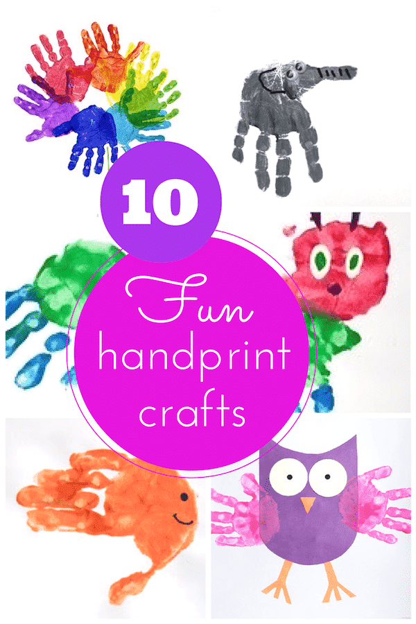 Easy handprint sale crafts for toddlers