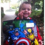 DIY comic book school bag