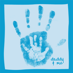 blue baby handprint