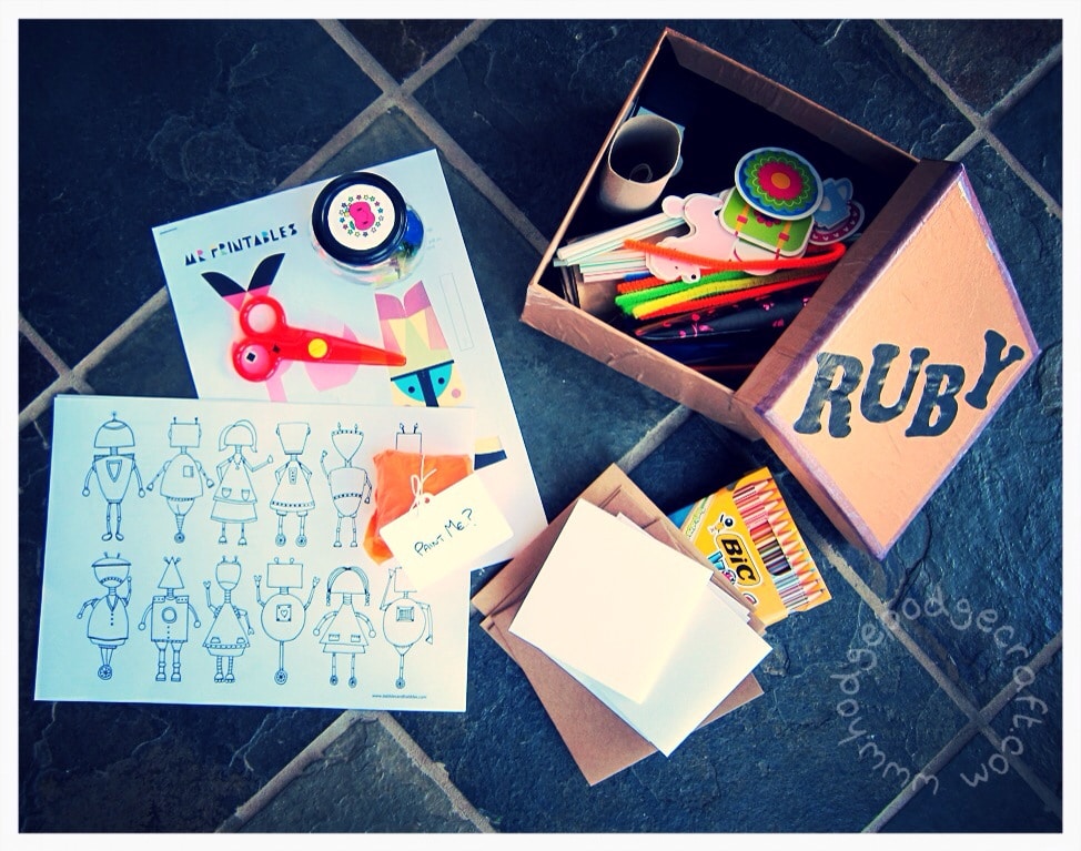 DIY toddler craft box kit how-to