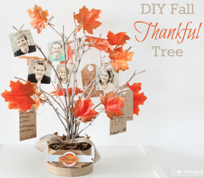 DIY Fall Thankful tree