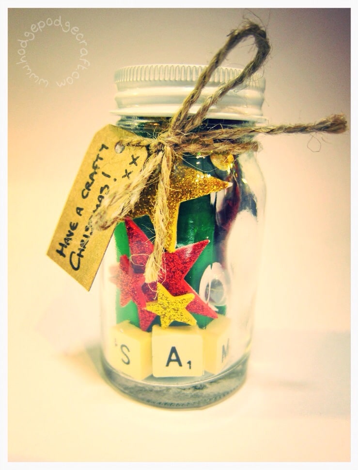 Mini Christmas craft jar gifts for kids – Hodge Podge