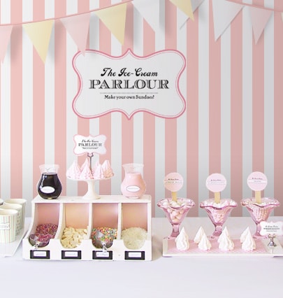 DIY ice cream sundae parlour