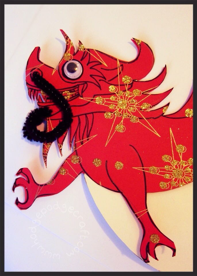 Paper Plate Chinese Dragon Craft - Easy Peasy and Fun