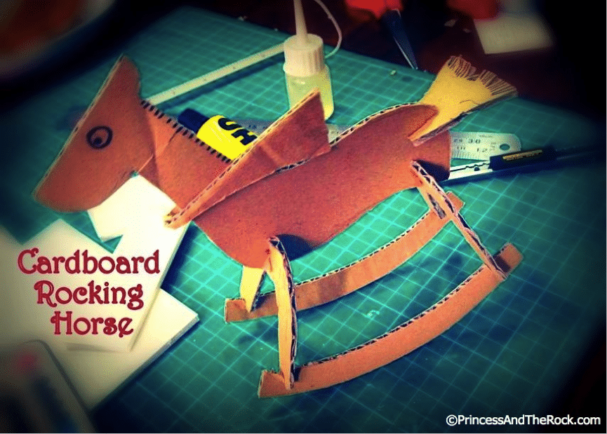 cardboard rocking horse