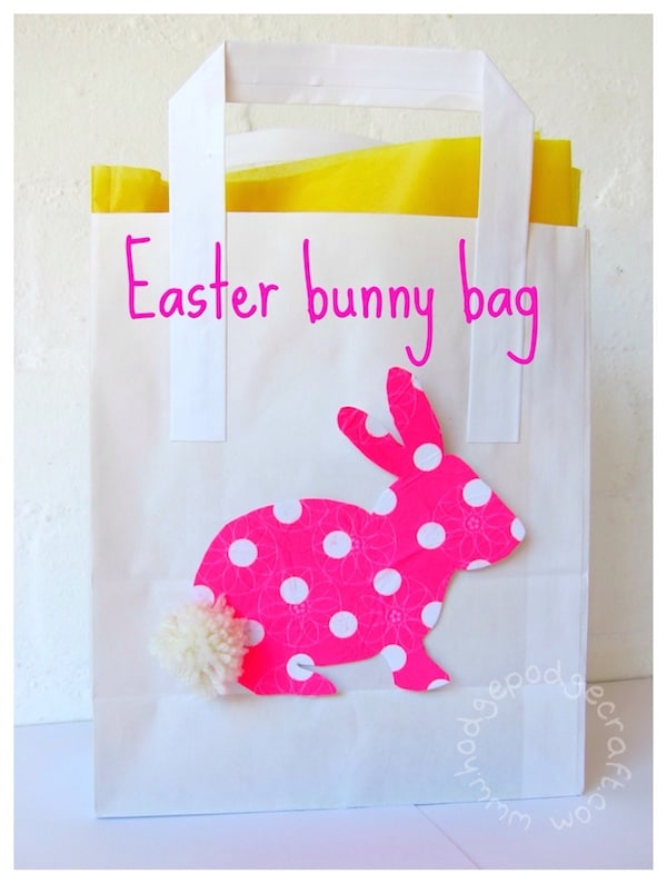 How to make an easy Easter bunny bag