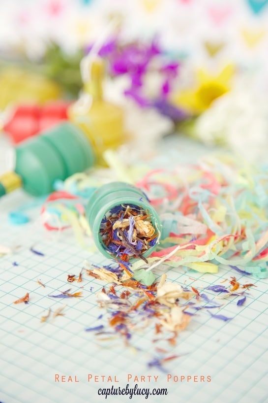 DIY Petal Confetti Party Poppers
