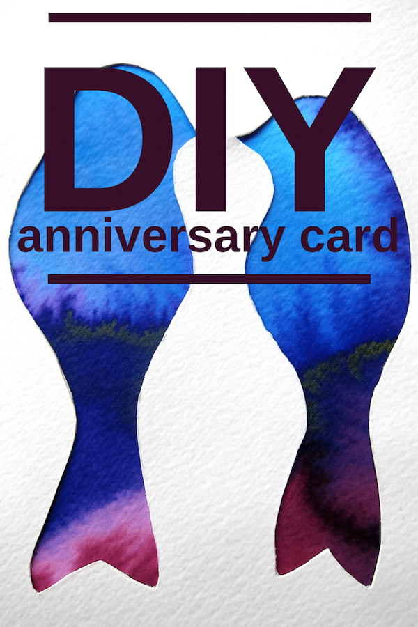 DIY anniversary card
