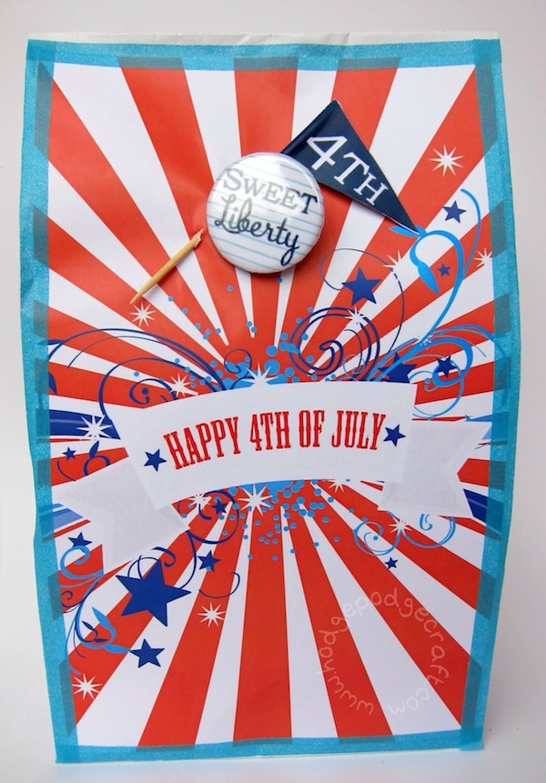 4th July party bag for grown ups