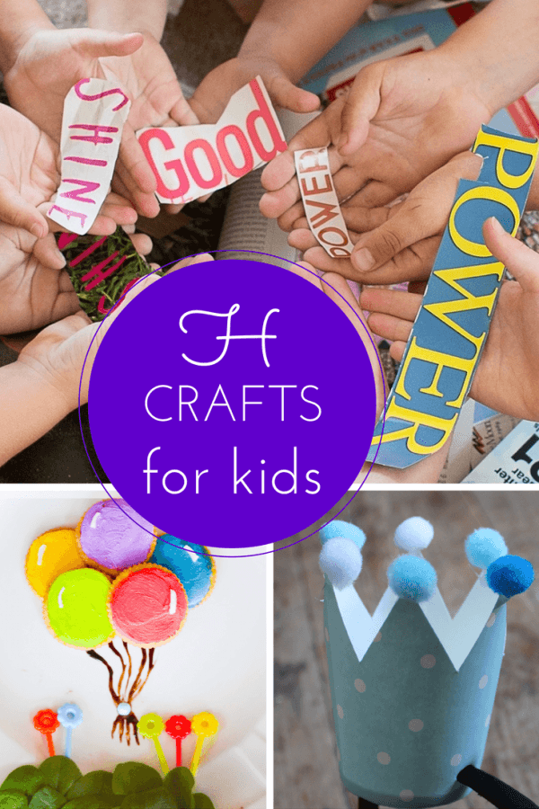 H craft ideas for kids