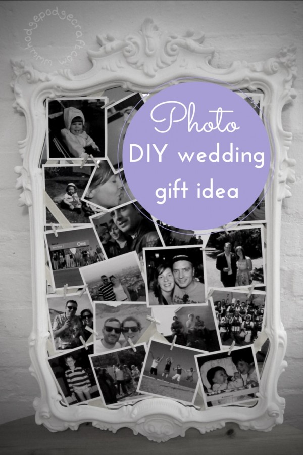 DIY wedding idea photo gift