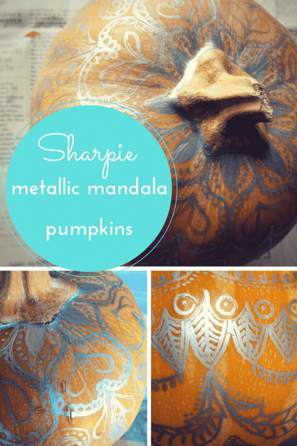 Sharpie mandala pumpkins