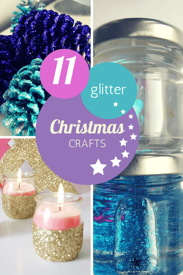 11 pretty Christmas glitter crafts for kids