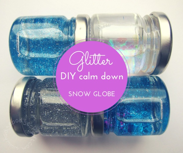 DIY mini glitter calm down jar 