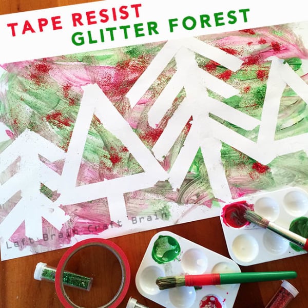 Tape-Resist-Glitter-Forest-Left-Brain-Craft-Brain
