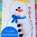 ree printable snowman craft for kids