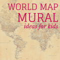 world map mural ideas for kids