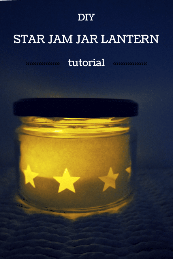 DIY star jam jar lantern tutorial