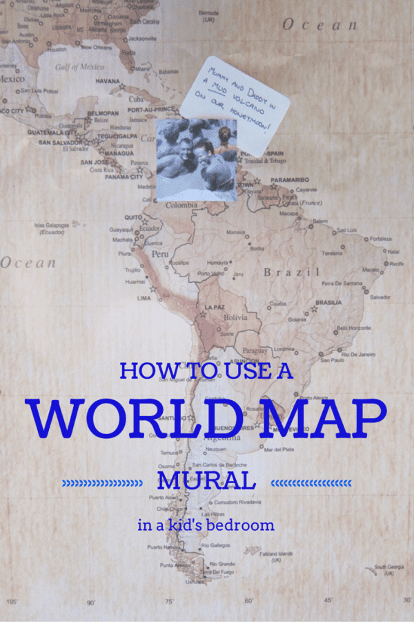 How to use a world map mural