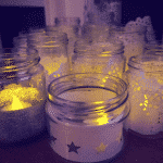 Star jam jar lantern