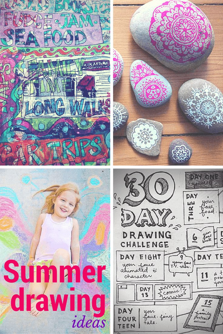 Easy Scenery for Kids | How to draw scenery of summer season step by step |  Summer drawings, Drawings, Kids art projects