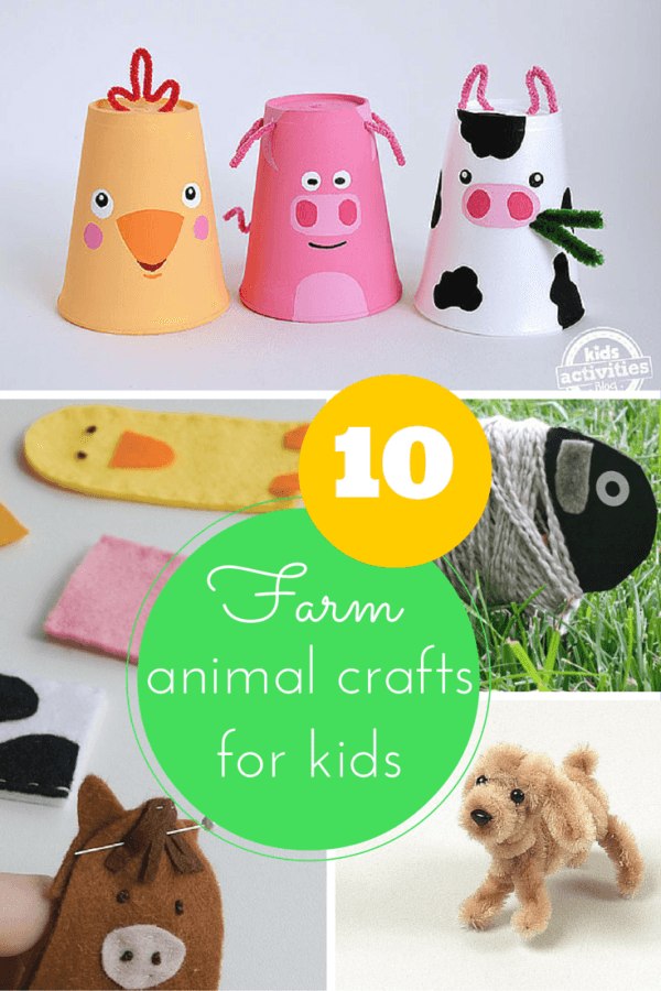 10 farm animal crafts for kids