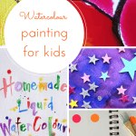 watercolor painting for kids - 6 ideas