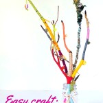 Easy yarn craft wrapped sticks